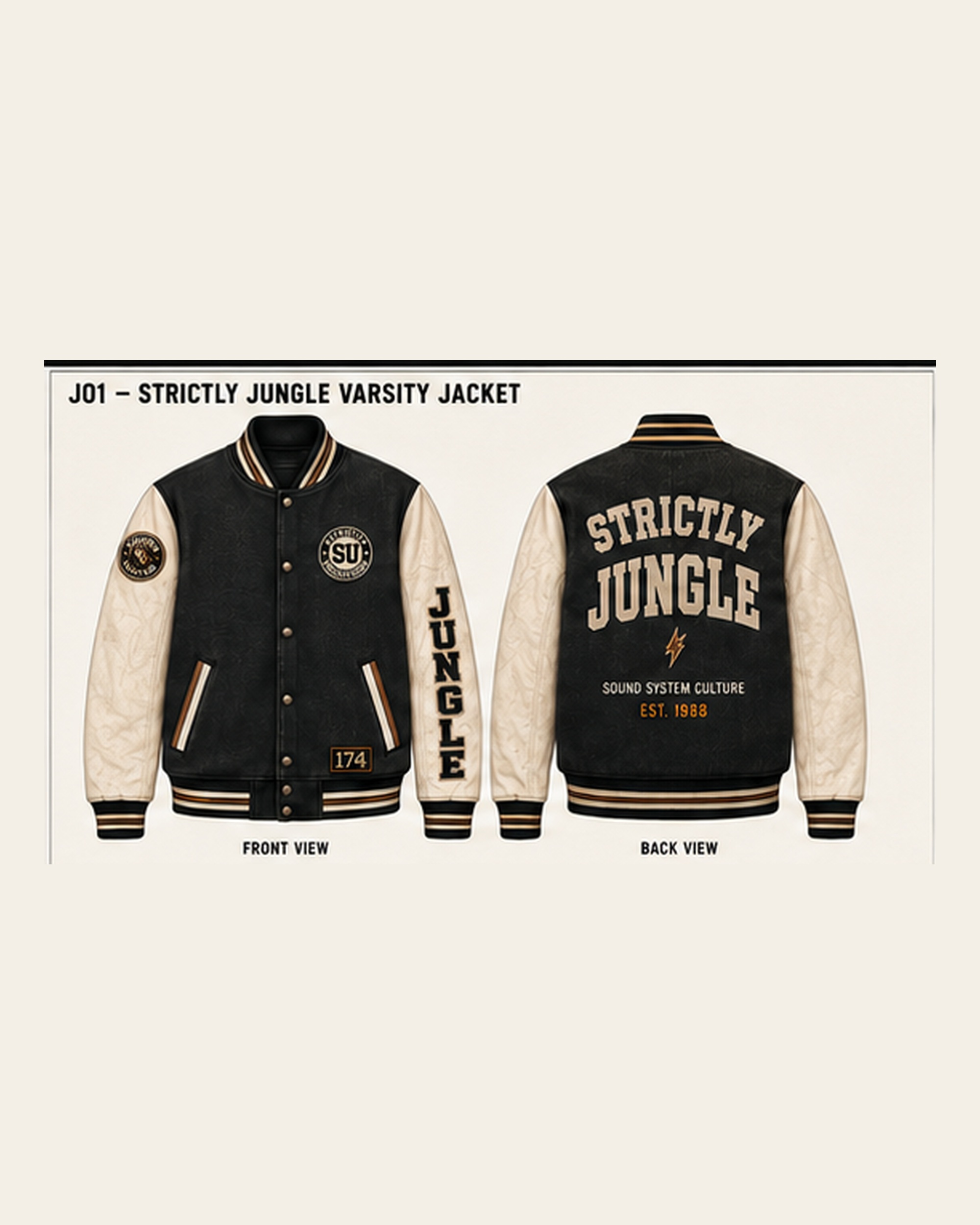 Strictly Jungle Varsity Jacket — reference