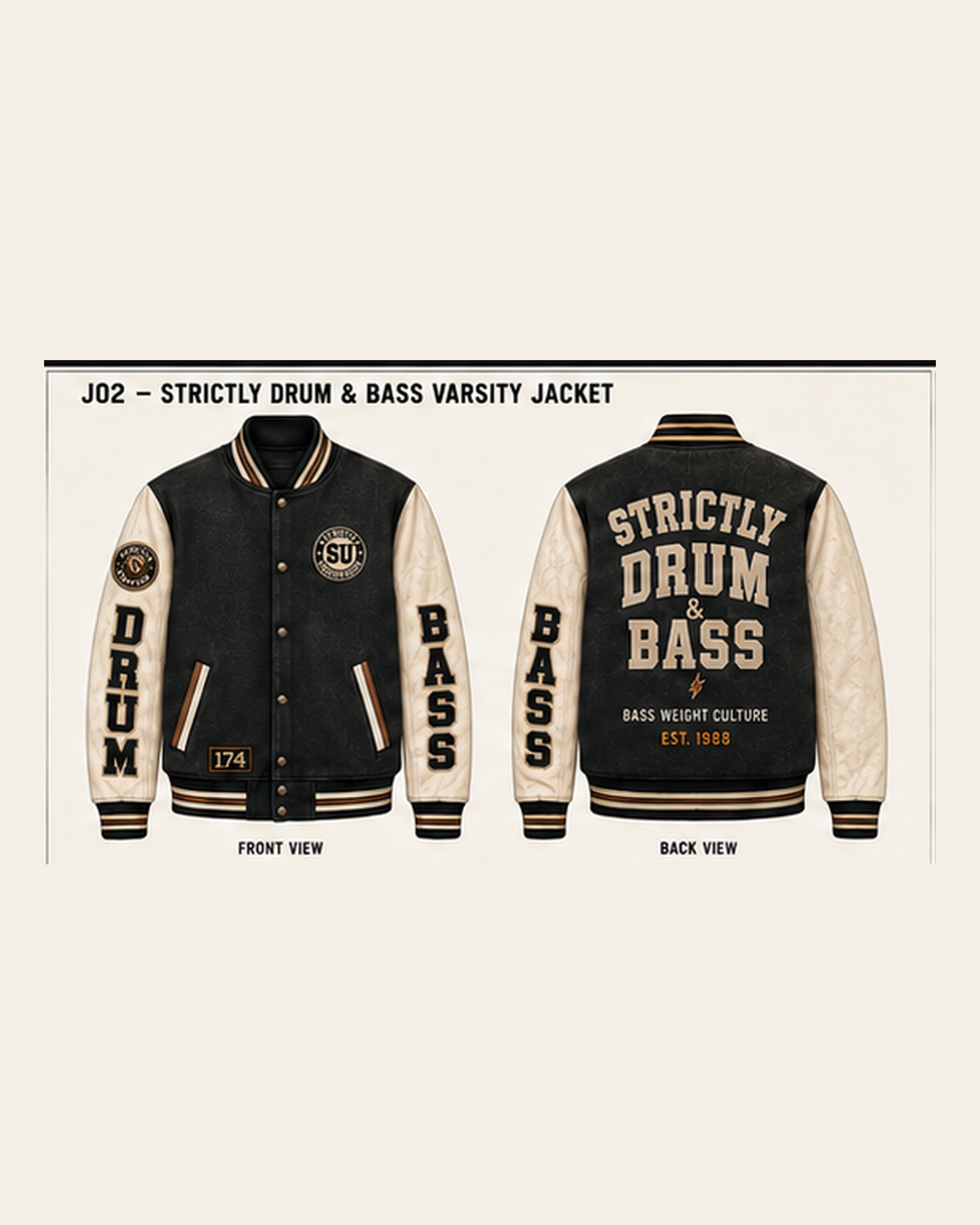 Strictly Drum & Bass Varsity Jacket — reference