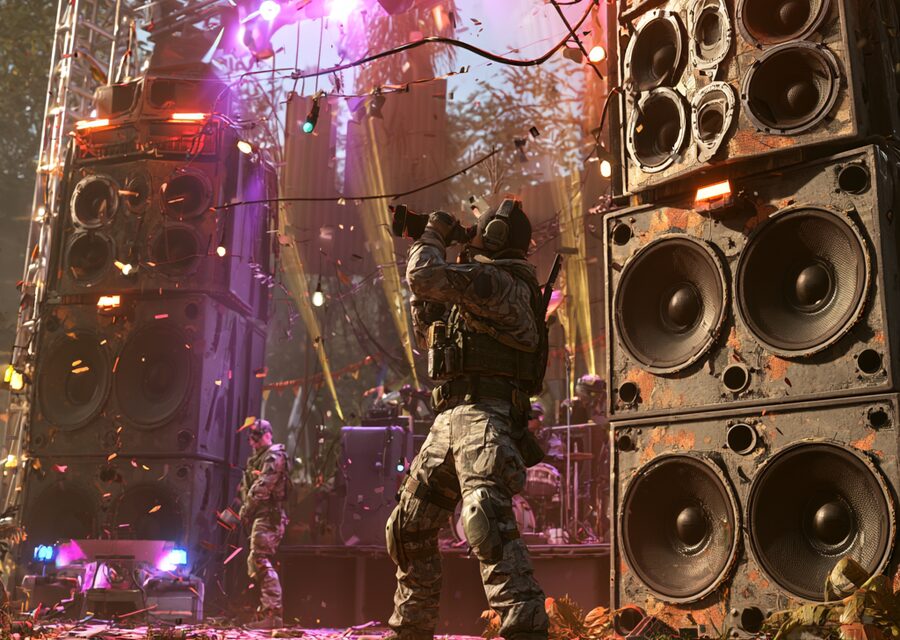 Sound system speaker stack